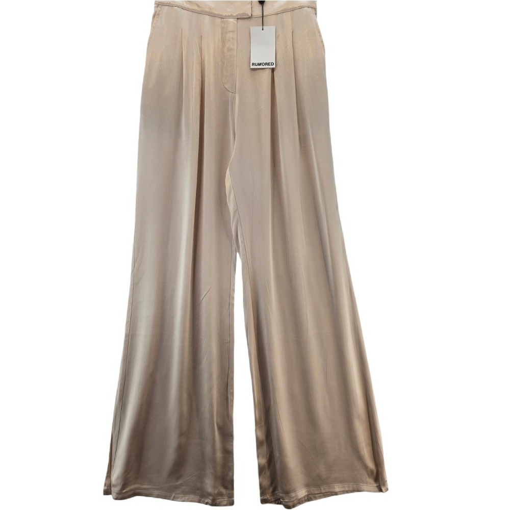 Rumored Cream Wide Leg Pants